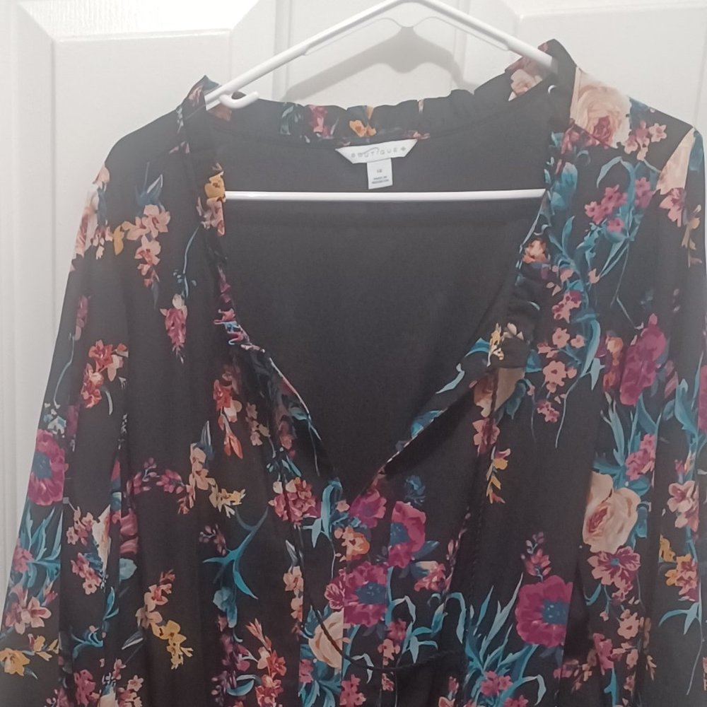 Floral print maxi dress